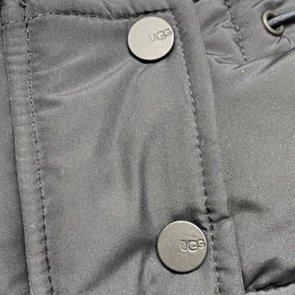 NEW UGG Womens Jacket Black Size S Kennedey Hooded Puffer Full Zip Polyester - Picture 6 of 12